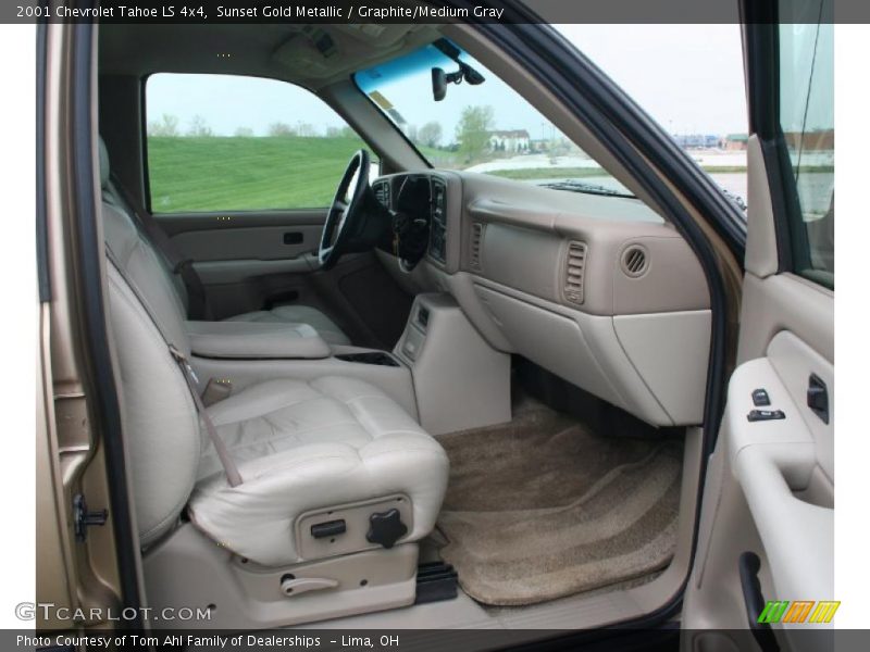 Sunset Gold Metallic / Graphite/Medium Gray 2001 Chevrolet Tahoe LS 4x4