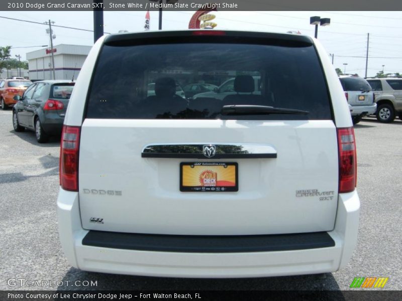 Stone White / Medium Slate Gray/Light Shale 2010 Dodge Grand Caravan SXT