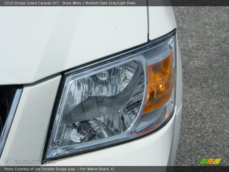 Stone White / Medium Slate Gray/Light Shale 2010 Dodge Grand Caravan SXT