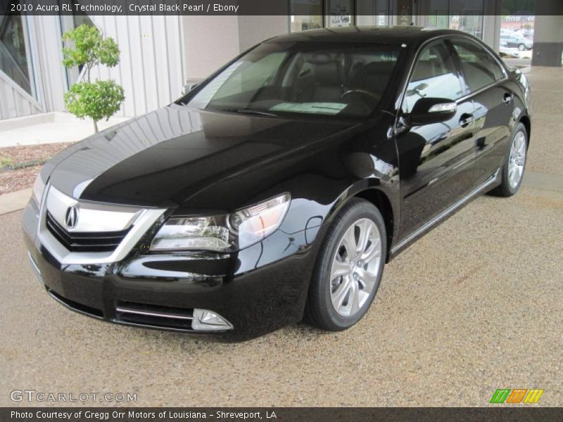 Crystal Black Pearl / Ebony 2010 Acura RL Technology