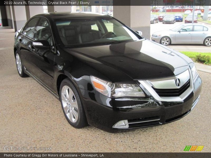Crystal Black Pearl / Ebony 2010 Acura RL Technology