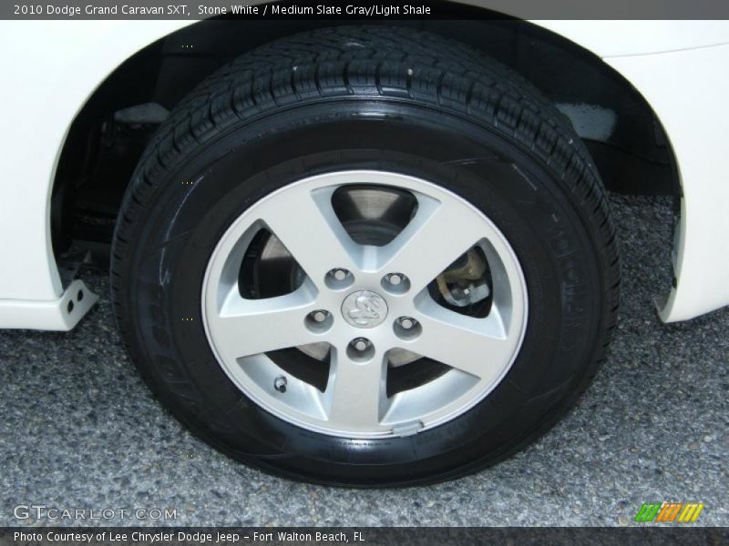 Stone White / Medium Slate Gray/Light Shale 2010 Dodge Grand Caravan SXT