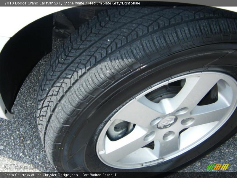 Stone White / Medium Slate Gray/Light Shale 2010 Dodge Grand Caravan SXT