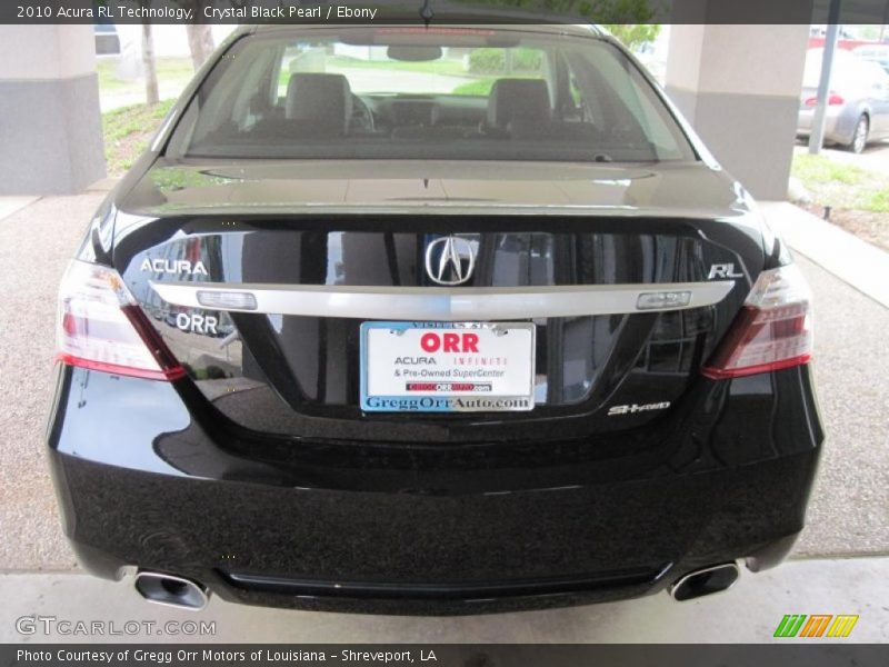 Crystal Black Pearl / Ebony 2010 Acura RL Technology