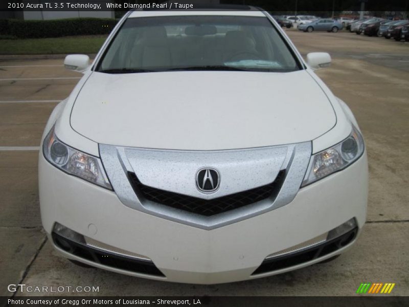White Diamond Pearl / Taupe 2010 Acura TL 3.5 Technology