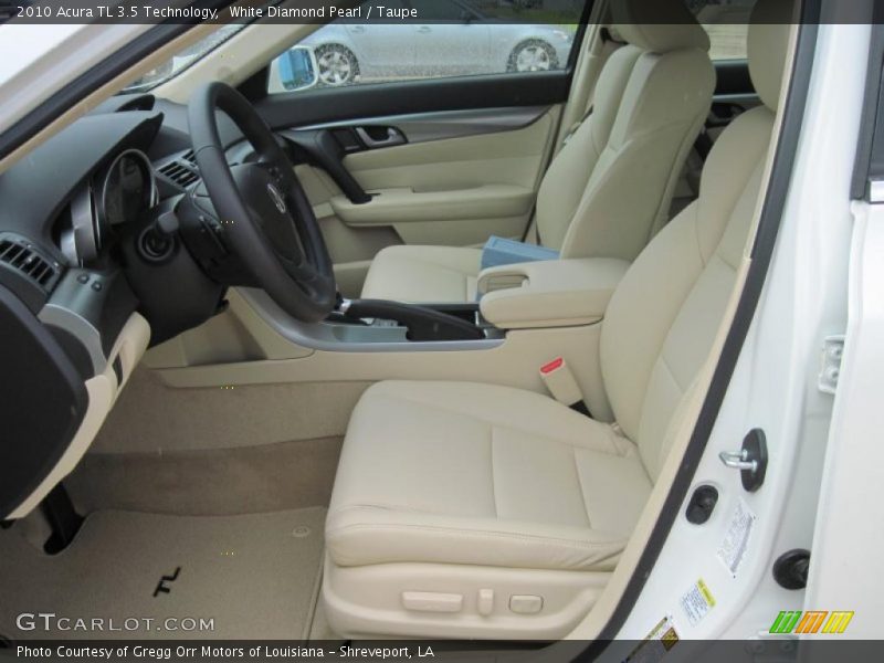 White Diamond Pearl / Taupe 2010 Acura TL 3.5 Technology