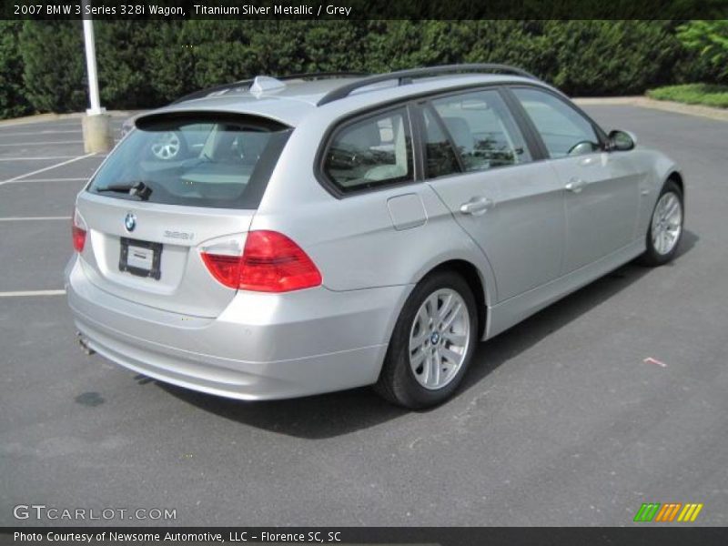 Titanium Silver Metallic / Grey 2007 BMW 3 Series 328i Wagon