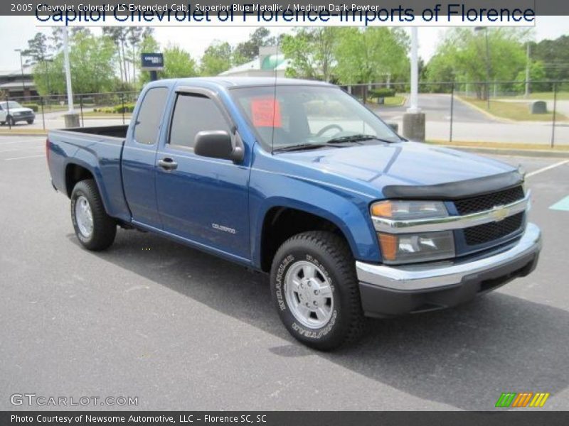 Superior Blue Metallic / Medium Dark Pewter 2005 Chevrolet Colorado LS Extended Cab
