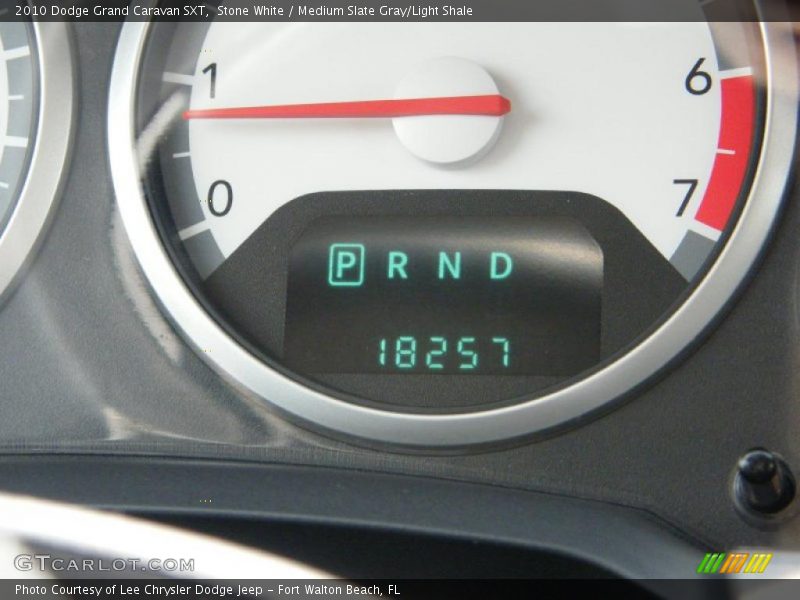 Stone White / Medium Slate Gray/Light Shale 2010 Dodge Grand Caravan SXT
