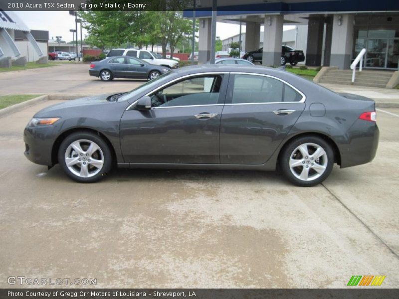 Grigio Metallic / Ebony 2010 Acura TSX Sedan