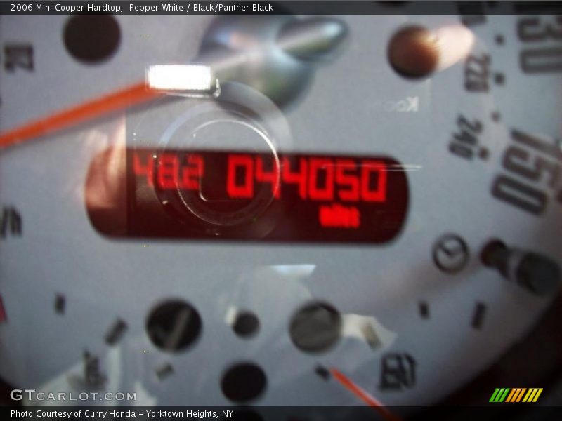 Pepper White / Black/Panther Black 2006 Mini Cooper Hardtop