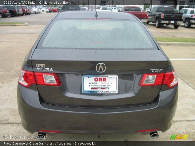 Grigio Metallic / Ebony 2010 Acura TSX Sedan