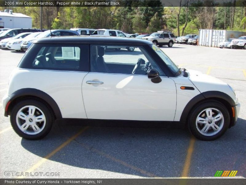 Pepper White / Black/Panther Black 2006 Mini Cooper Hardtop