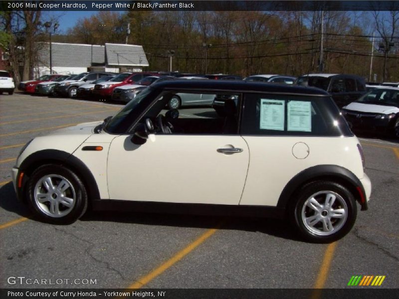 Pepper White / Black/Panther Black 2006 Mini Cooper Hardtop