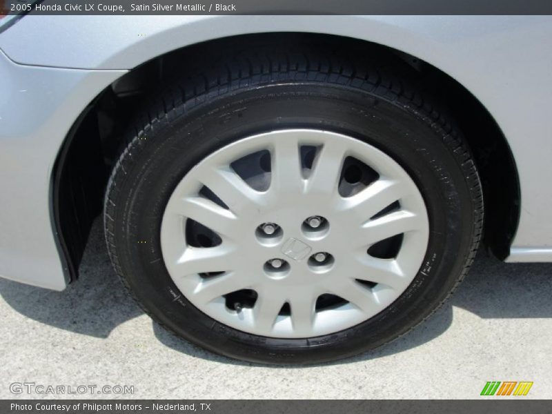 Satin Silver Metallic / Black 2005 Honda Civic LX Coupe