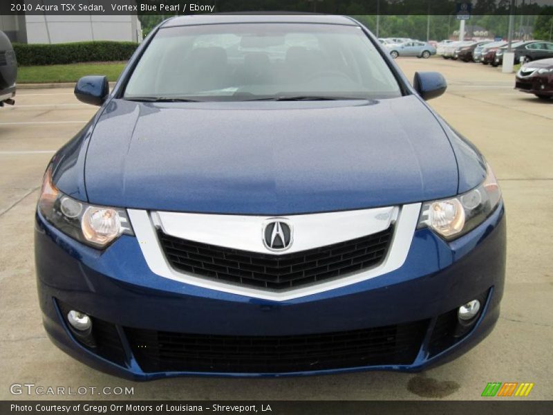 Vortex Blue Pearl / Ebony 2010 Acura TSX Sedan