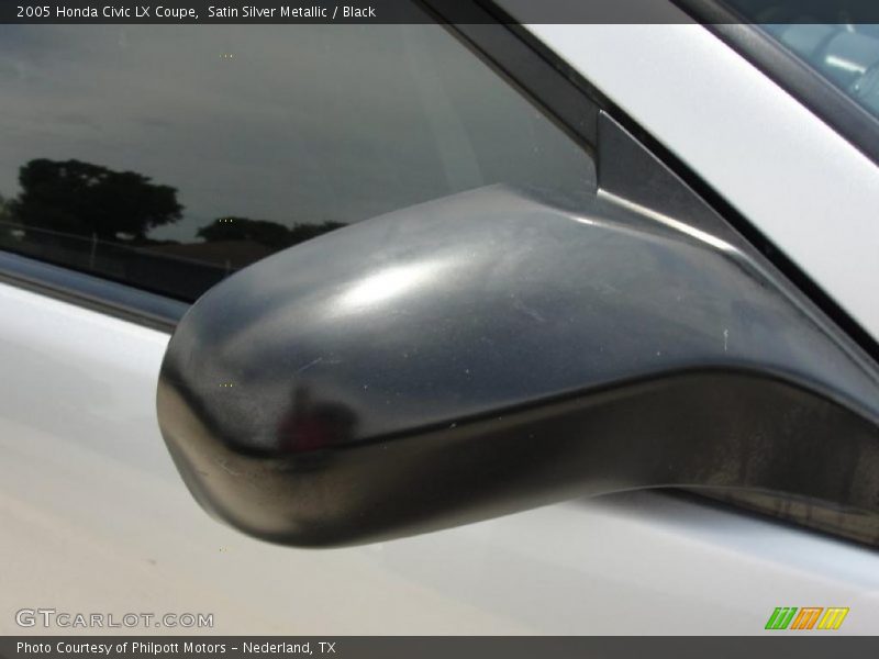 Satin Silver Metallic / Black 2005 Honda Civic LX Coupe
