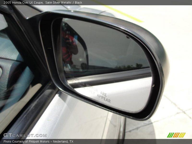 Satin Silver Metallic / Black 2005 Honda Civic LX Coupe