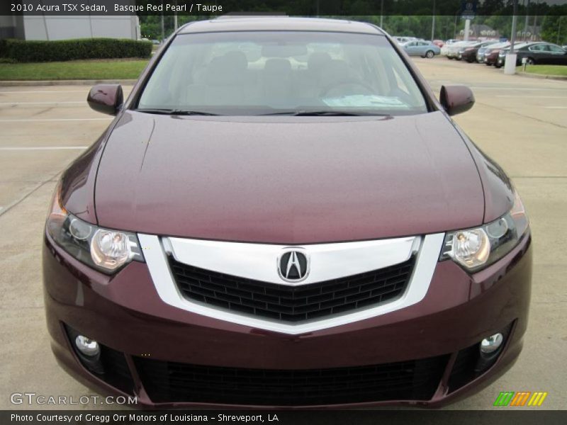 Basque Red Pearl / Taupe 2010 Acura TSX Sedan