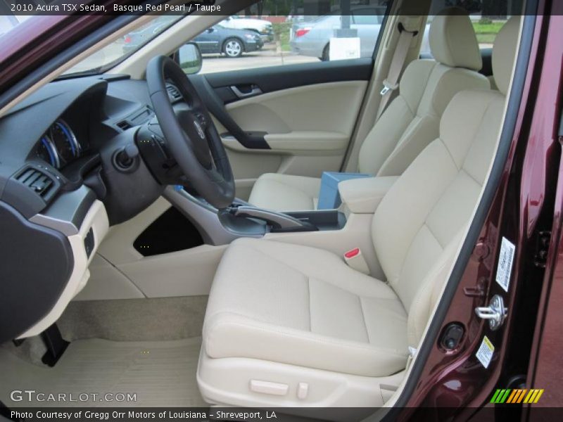 Basque Red Pearl / Taupe 2010 Acura TSX Sedan