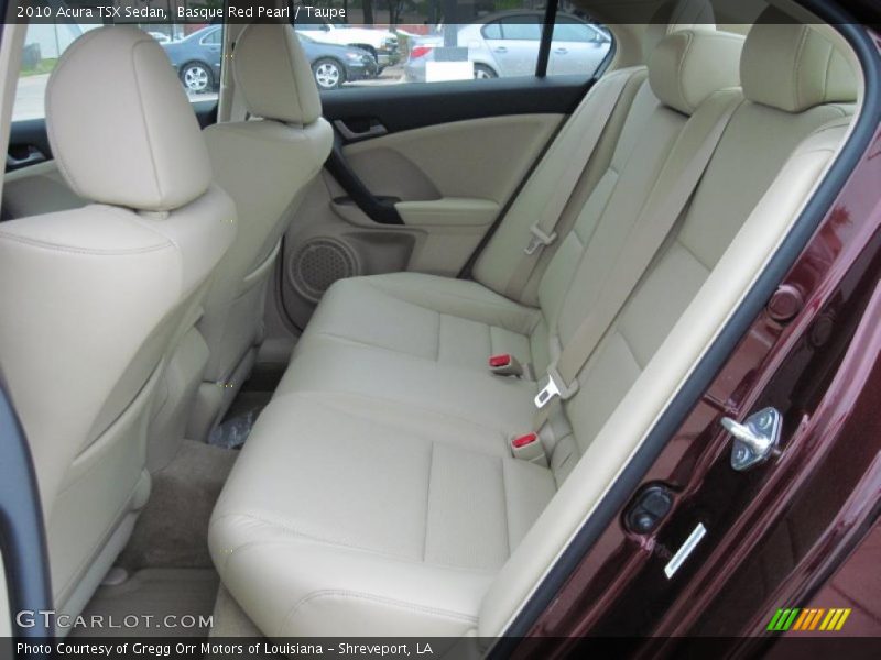 Basque Red Pearl / Taupe 2010 Acura TSX Sedan