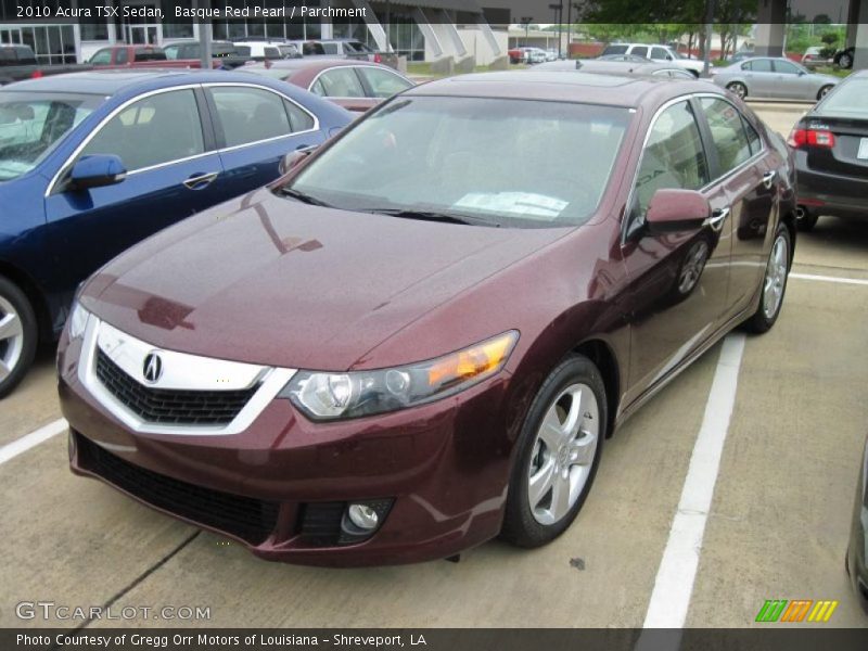 Basque Red Pearl / Parchment 2010 Acura TSX Sedan