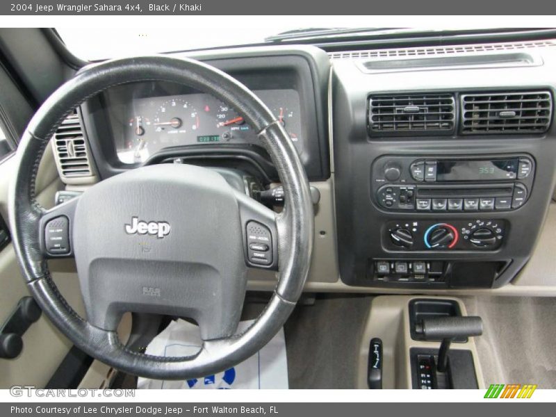 Black / Khaki 2004 Jeep Wrangler Sahara 4x4