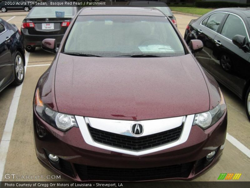 Basque Red Pearl / Parchment 2010 Acura TSX Sedan