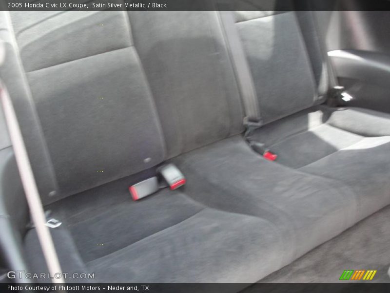 Satin Silver Metallic / Black 2005 Honda Civic LX Coupe