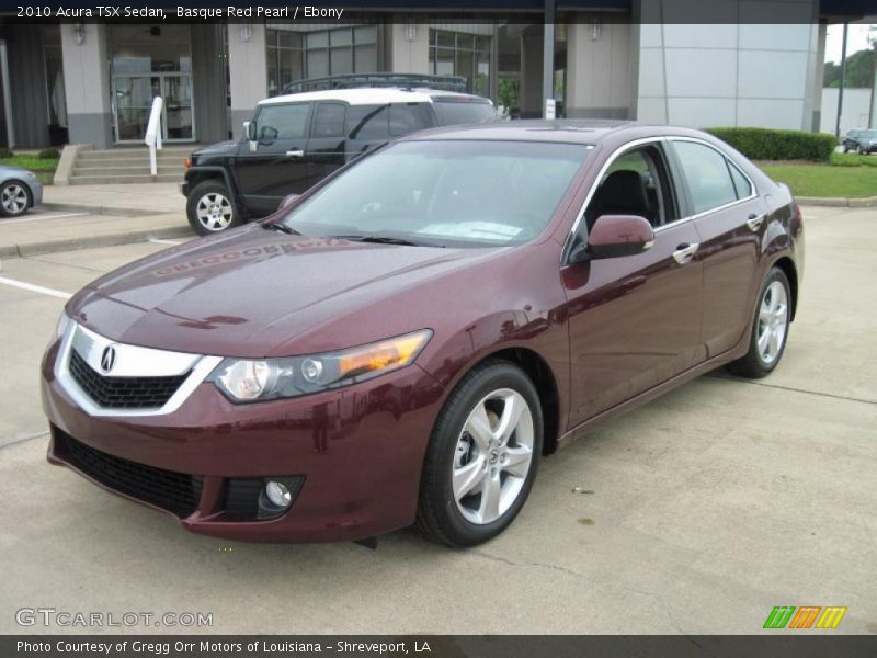 Basque Red Pearl / Ebony 2010 Acura TSX Sedan