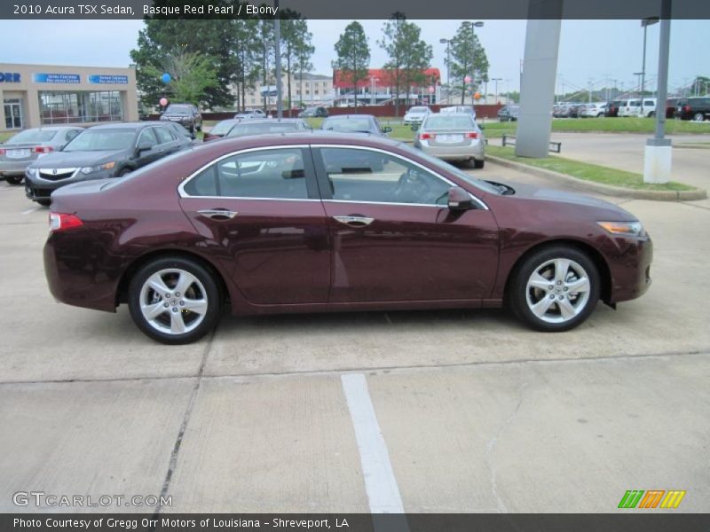 Basque Red Pearl / Ebony 2010 Acura TSX Sedan