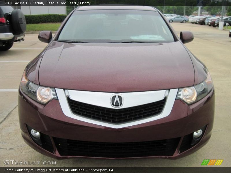 Basque Red Pearl / Ebony 2010 Acura TSX Sedan