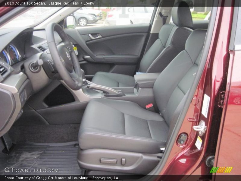 Basque Red Pearl / Ebony 2010 Acura TSX Sedan