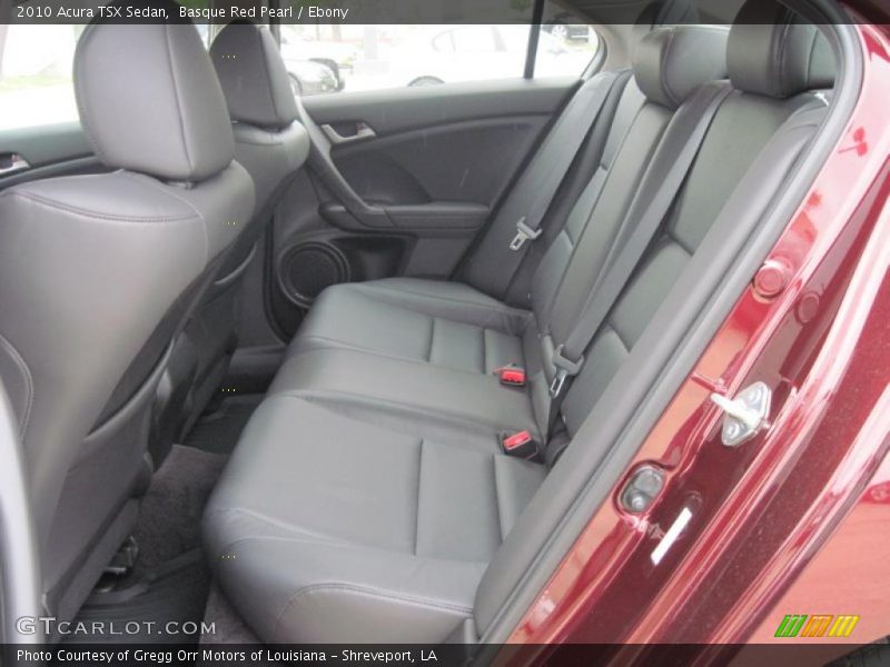 Basque Red Pearl / Ebony 2010 Acura TSX Sedan
