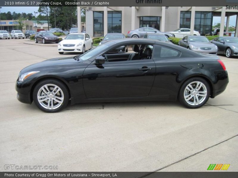 Obsidian Black / Graphite 2010 Infiniti G 37 Journey Coupe