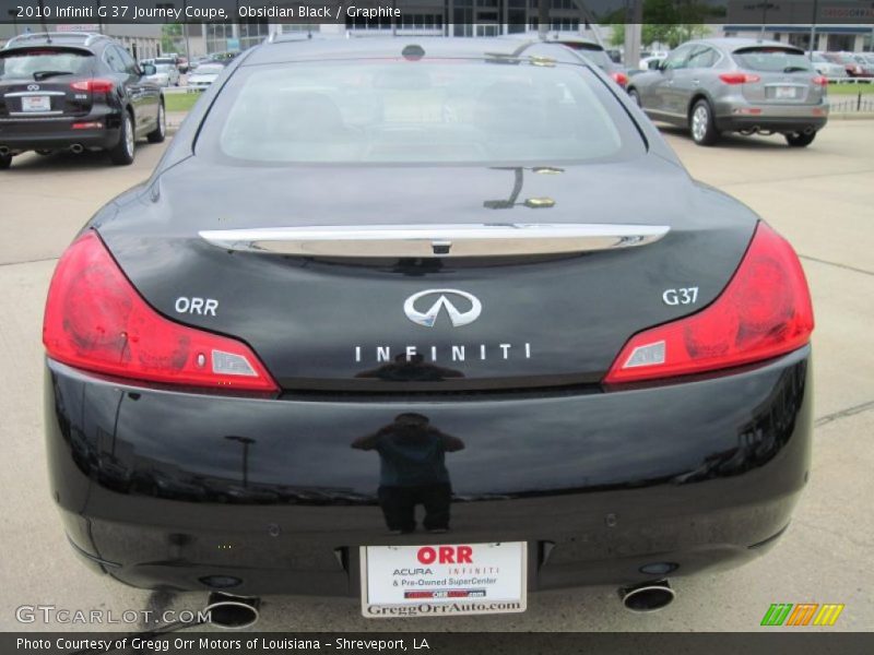 Obsidian Black / Graphite 2010 Infiniti G 37 Journey Coupe