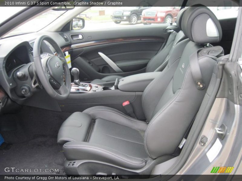  2010 G 37 S Sport Convertible Graphite Interior
