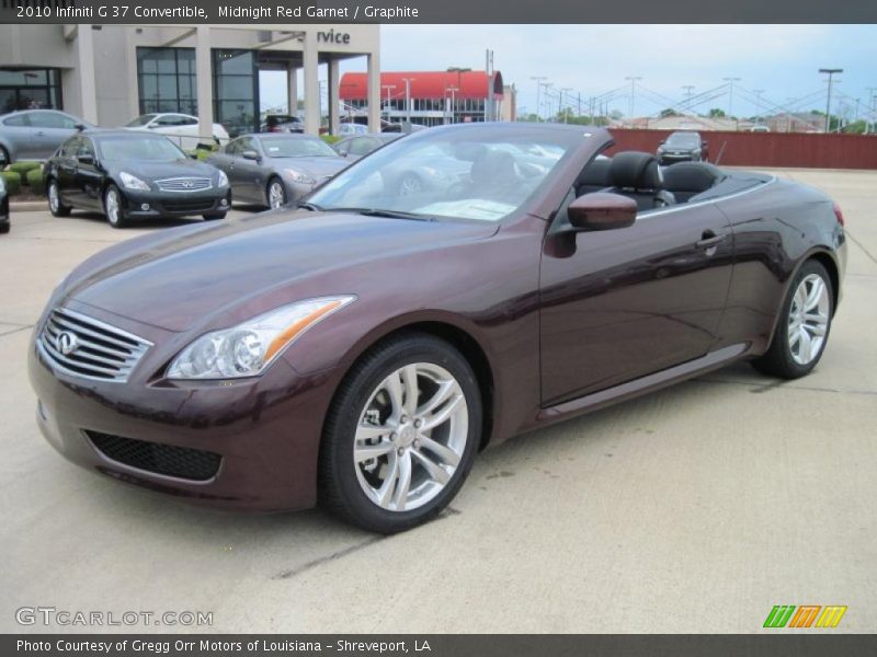  2010 G 37 Convertible Midnight Red Garnet