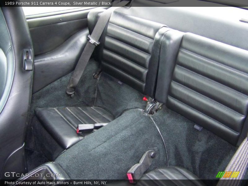 Silver Metallic / Black 1989 Porsche 911 Carrera 4 Coupe
