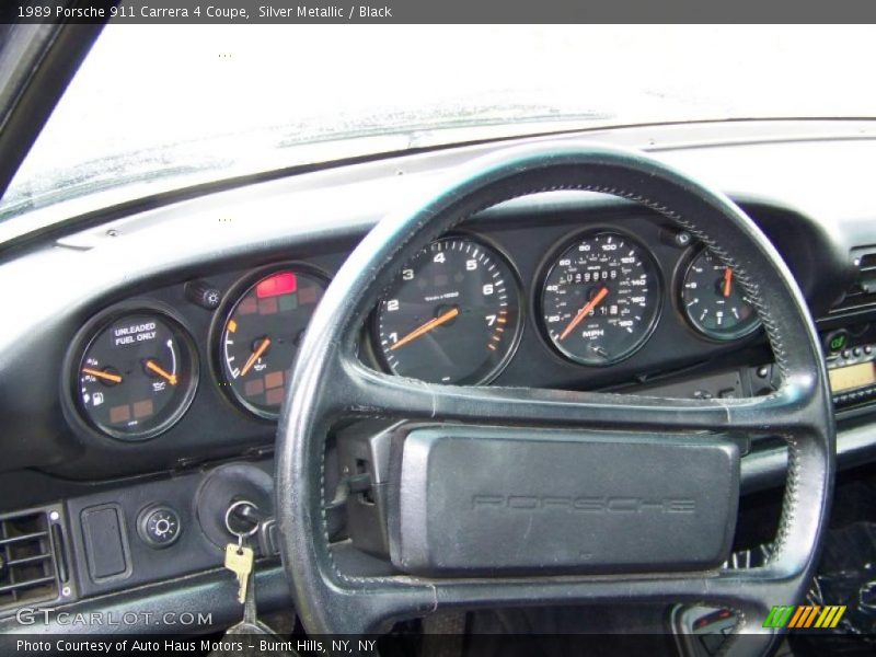 Silver Metallic / Black 1989 Porsche 911 Carrera 4 Coupe