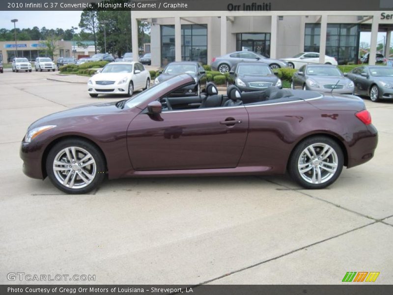 Midnight Red Garnet / Graphite 2010 Infiniti G 37 Convertible