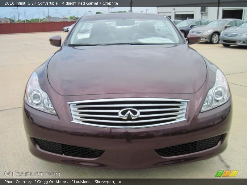 Midnight Red Garnet / Graphite 2010 Infiniti G 37 Convertible