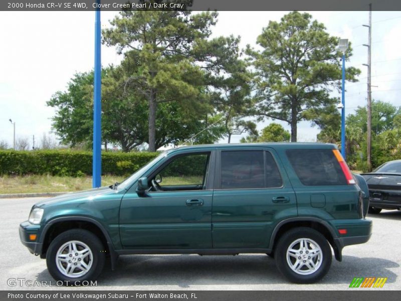 Clover Green Pearl / Dark Gray 2000 Honda CR-V SE 4WD