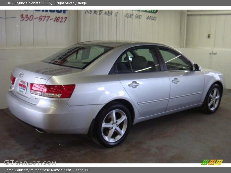 Bright Silver / Beige 2007 Hyundai Sonata SE V6