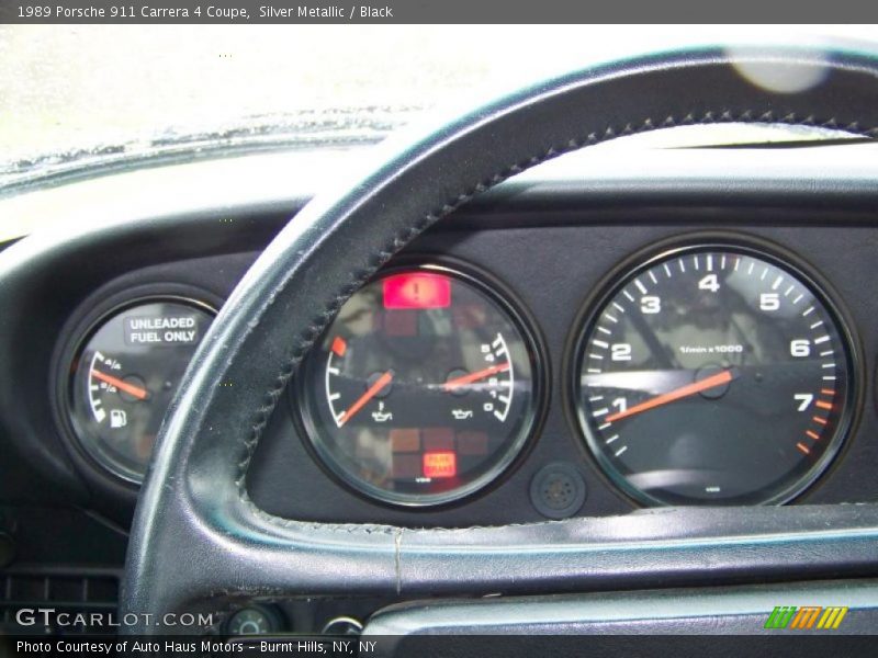 Silver Metallic / Black 1989 Porsche 911 Carrera 4 Coupe