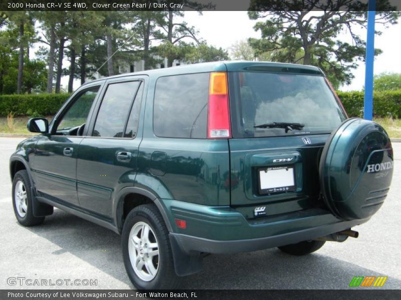 Clover Green Pearl / Dark Gray 2000 Honda CR-V SE 4WD