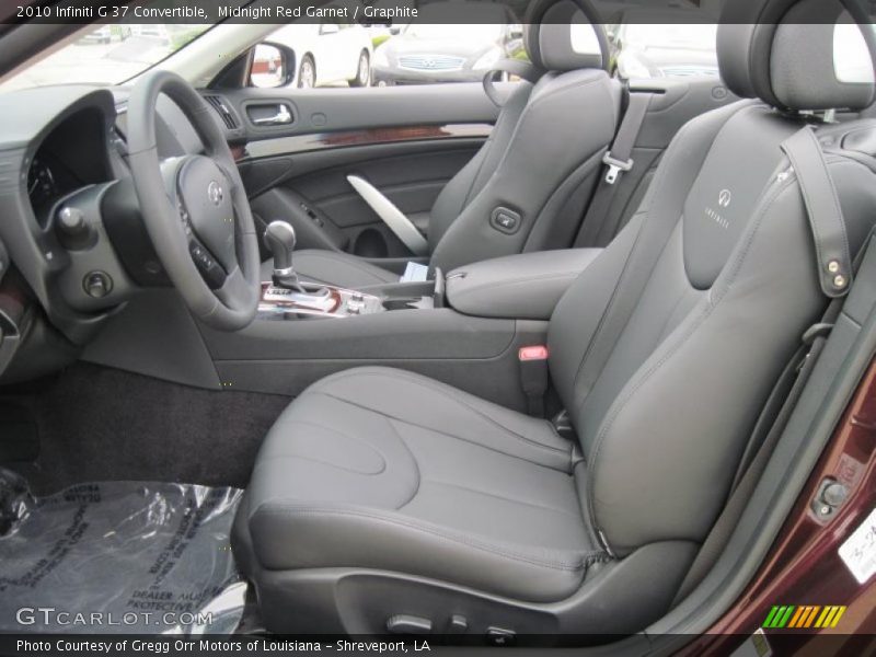  2010 G 37 Convertible Graphite Interior