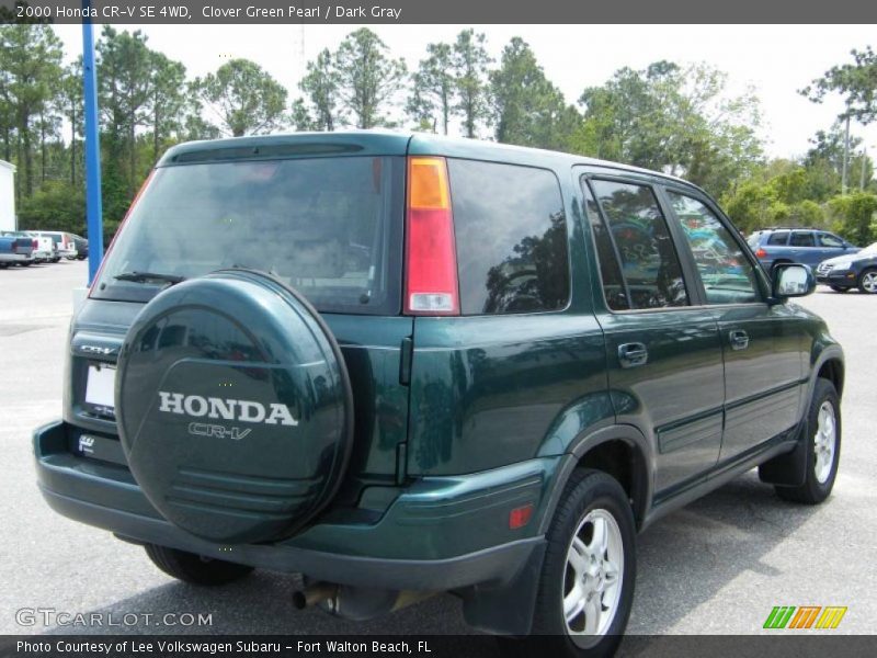 Clover Green Pearl / Dark Gray 2000 Honda CR-V SE 4WD