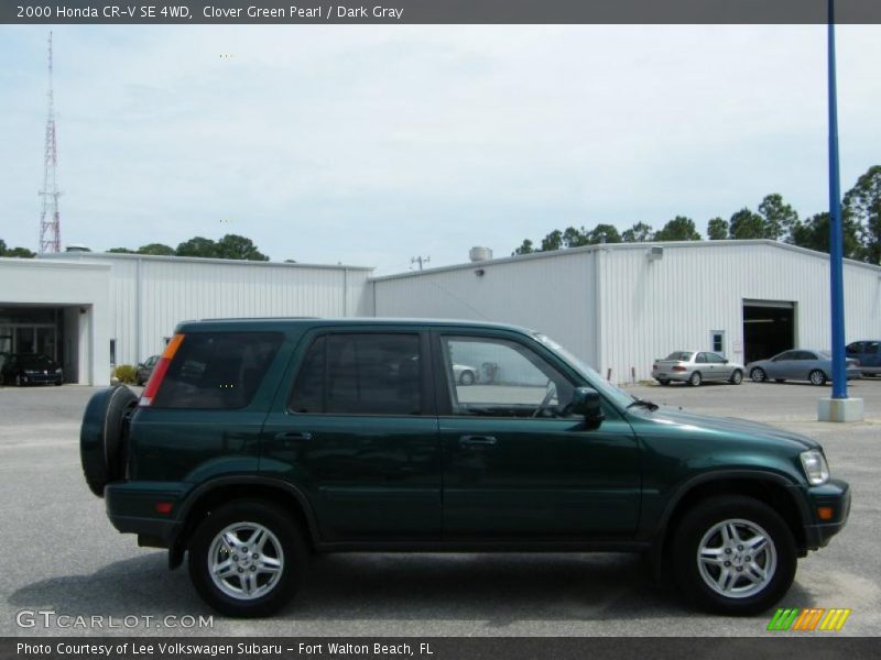 Clover Green Pearl / Dark Gray 2000 Honda CR-V SE 4WD