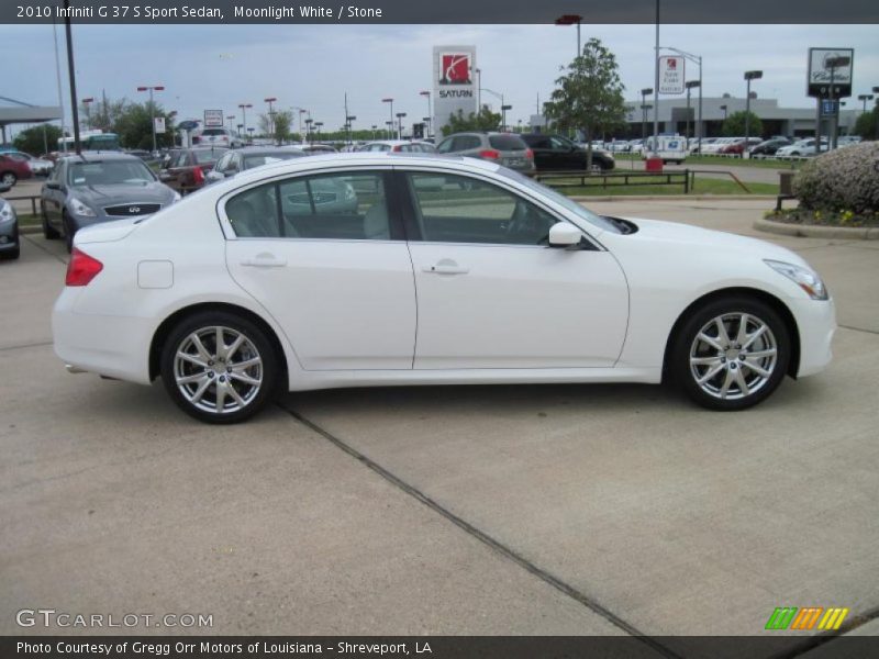 Moonlight White / Stone 2010 Infiniti G 37 S Sport Sedan